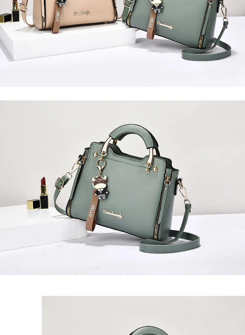 New women bag Fashion Shoulder bags handbag  for women 2025  Handbags leather Printed monogram single shoulder straddle bag