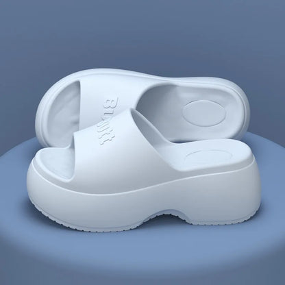 EVA Platform Slippers Women Wedges Fashion Luxury Designer Shoes Summer Sandals High Heels Indoor Outdoor Beach Elegant Footwear