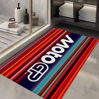 Moto GP Motorcycle Door Mat Nordic Style Bedroom Living Room Doormat Home Balcony Anti-Slip Alfombra