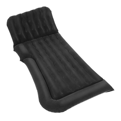 Universal Foldable Inflatable Bed Portable Inflatable Mattress Set Car Back Seat Sleeping Flocking Air Bed Cushion w/Pump+Pillow