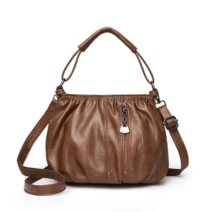 Casual Leather Shoulder Bags for Women's Luxury Handbags Designer Crossbody Messenger Bag Shell Vintage Handbag Tote