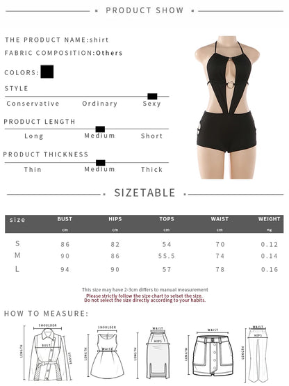 Weird Puss Sexy Hollow Halter Playsuits Women Summer Hipster Backless Bandage Sleeveless Sexy Skinny Elastic Clubwear Rompers