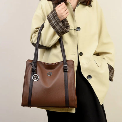 Soft Leather Luxury Handbags Women Bags Designer Shoulder Sac Ladies Large Capacity Top-Handle Bags Shopping Tote Bag Sac A Main