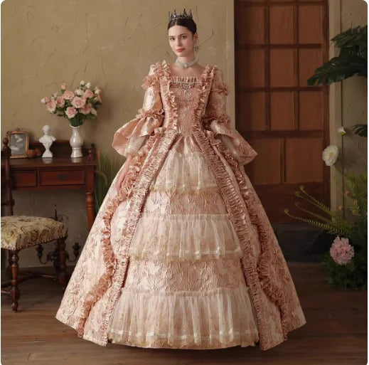 Lolita's Pink French Travel Palace Performance Dress, British Performance Dress