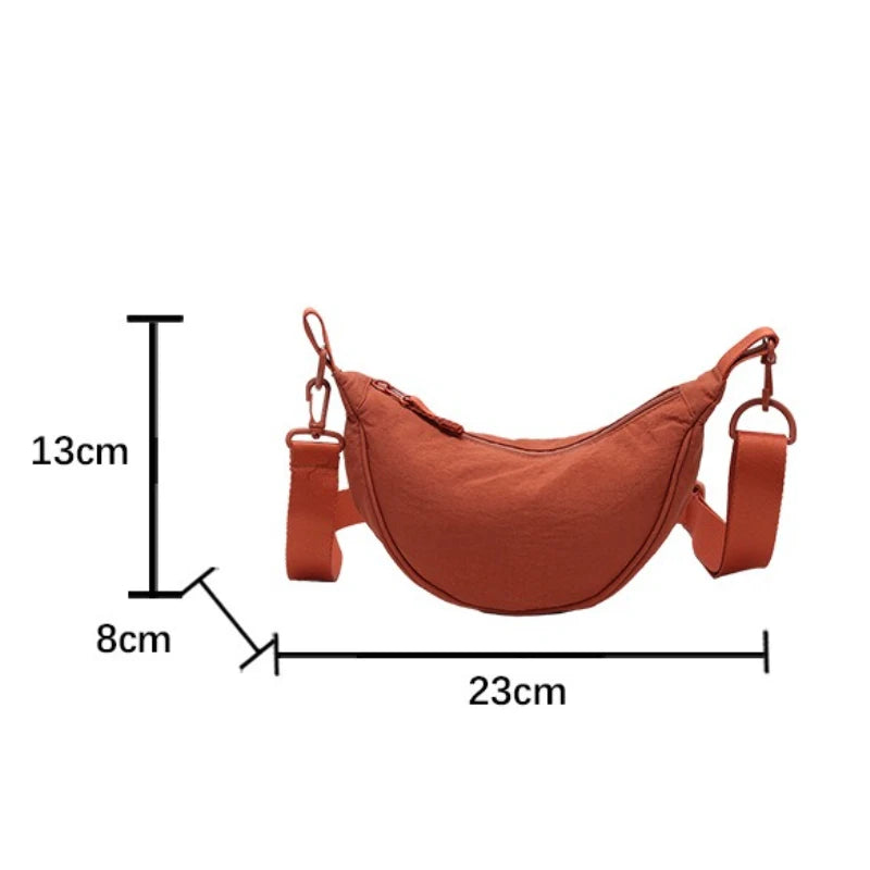 New Mini Women's Nylon Shoulder Bag Casual Sports Female Hobos Crossbody Bags Fashion Female Fanny Pack Purse Handbags