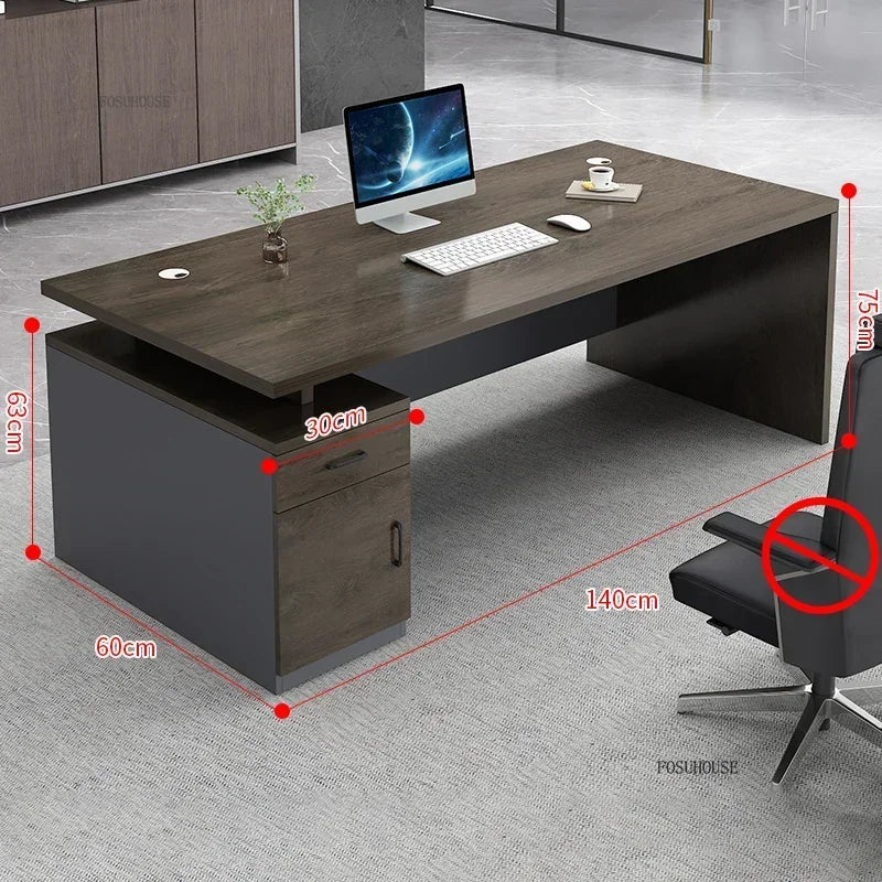 Study Room Single Computer Desk  Office Furniture Nordic Designer Staff Office Desks Nordic Simple Boss Training Office Desk GZ