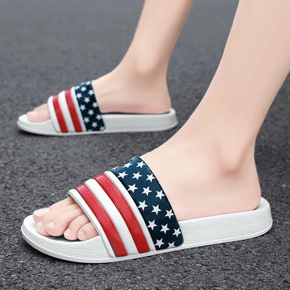 Plus Size Men Indoor Home Slippers Male Soft Comfortable Bath Slipper Men's EVA Flat Thick Platform Outdoor Beach Sandals Summer