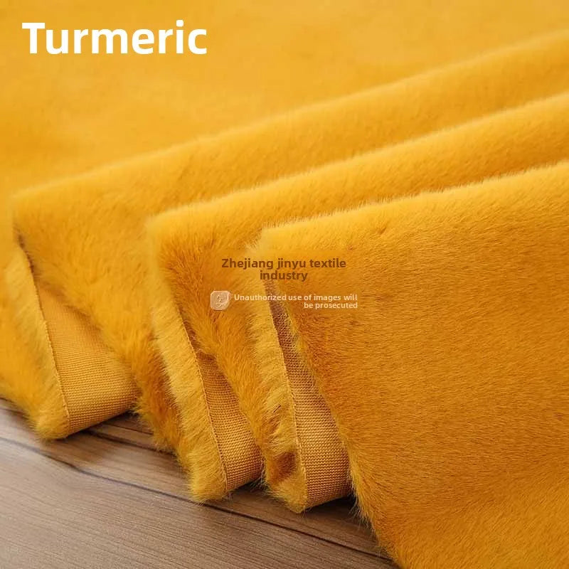 Thickened Imitation Mink Fur Grass Plush Fabric for Soft DIY Sewing Handmade Coat Vest Toy Doll Clothing Fashion Cloth Material