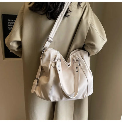 Soft Interior Compartment Shoulder Bags 2026 High Quality Contrasting Colors Bags for Women Fashion Zipper Pu Women's Handbags
