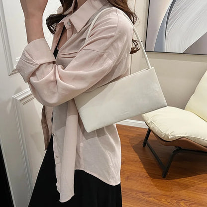 AMYMANG Women Small PU Leather Design Square Underarm Shoulder Bag 2026 New Trendy Crossbody Bag Female Handbags and Purses