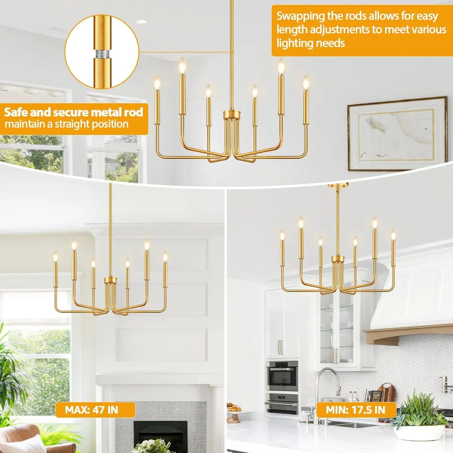 Retro Loft Candle Chandeliers Light Simple Iron Chandelier Pendant Lights for Living Room Dining Room Suspension Lamp AC110-260V