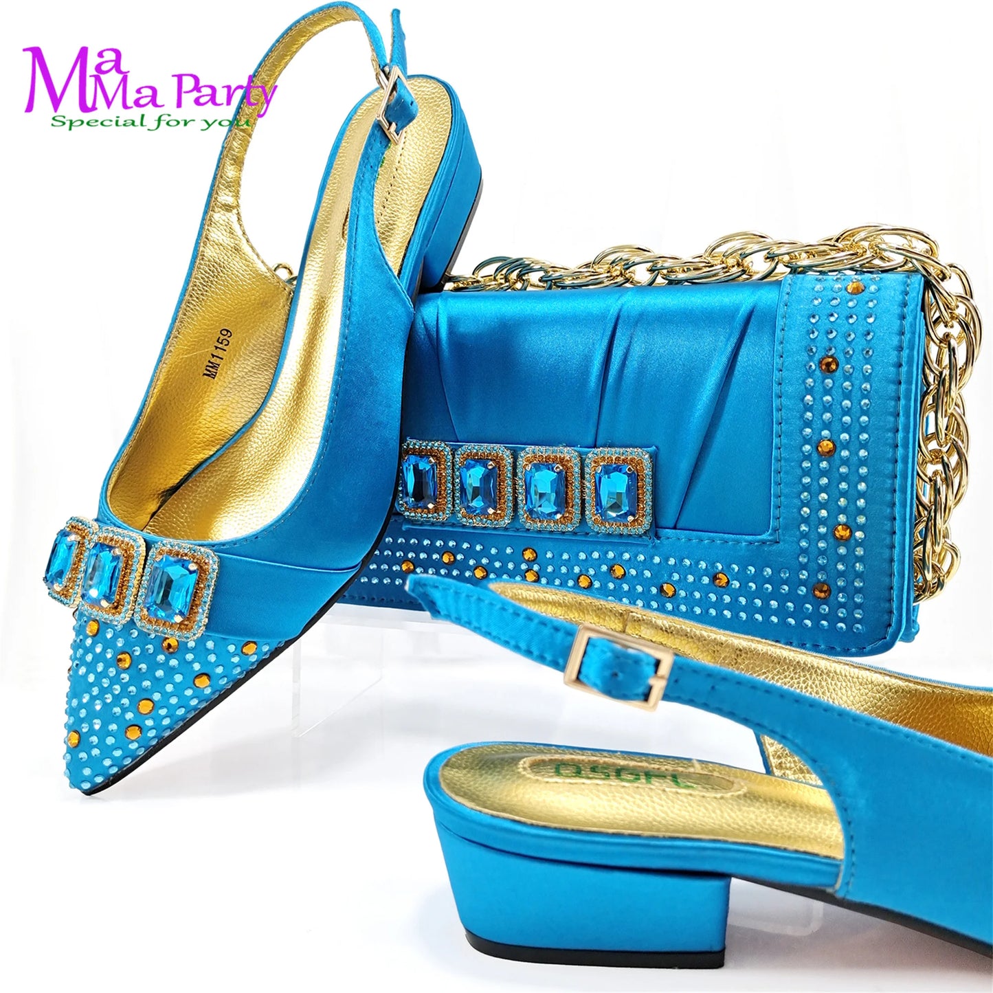 Fashion 2024 Classics Style Autumn Winter New Arrivals Italian Ladies Shoes Matching Bag Set in Wine Color for Garden Party