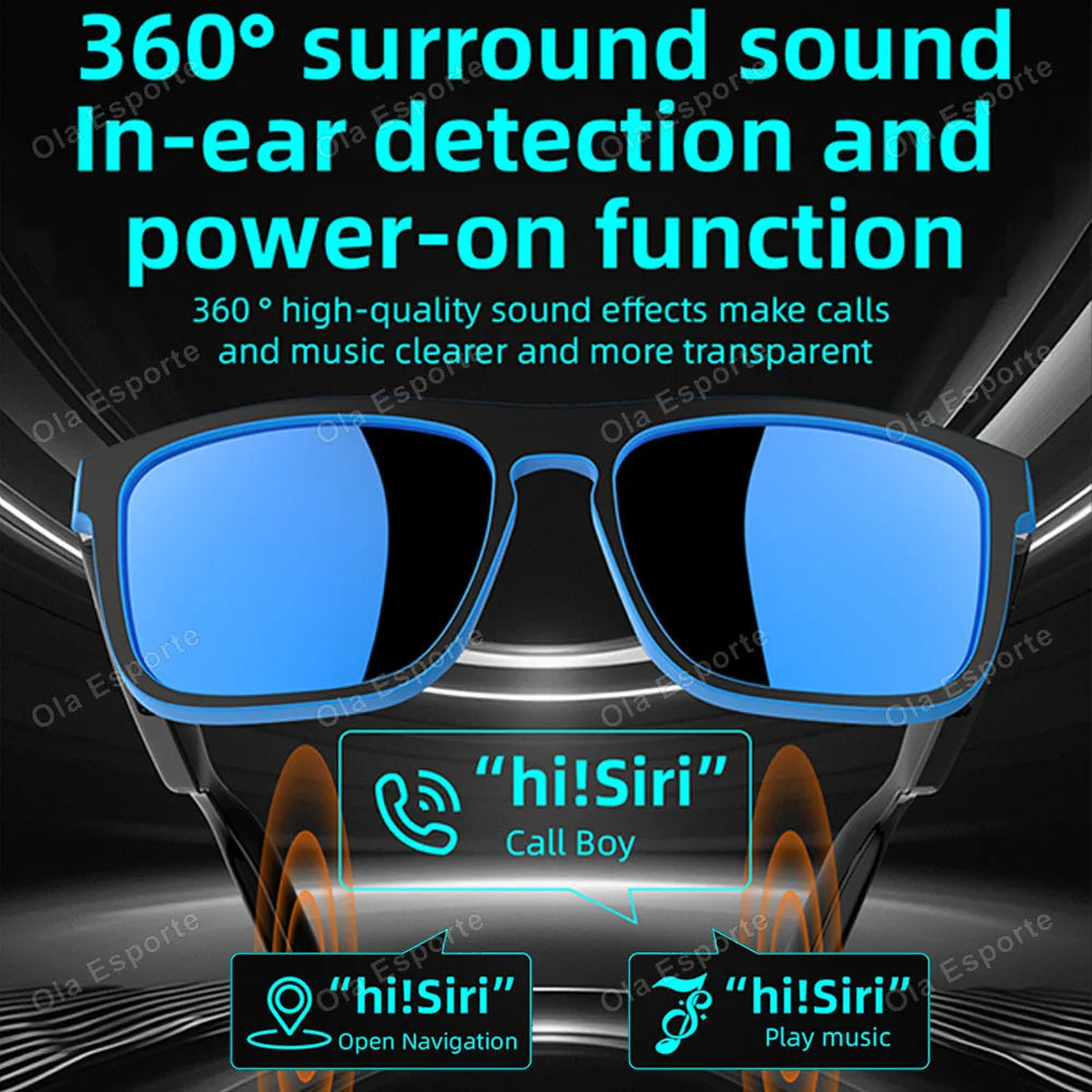 2026 Smart Audio Glasses Touch Open Listening Design Lightweight Ultra Clear Sound Quality Bluetooth Call Waterproof Glasses New