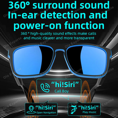 2026 Smart Audio Glasses Touch Open Listening Design Lightweight Ultra Clear Sound Quality Bluetooth Call Waterproof Glasses New