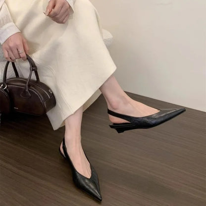 New Style Luxury Leopard Women Heeled Sandals Sexy Pointed Toe Woman Shoes Elegant Summer Fashion Slides Luxury Brands Sandals