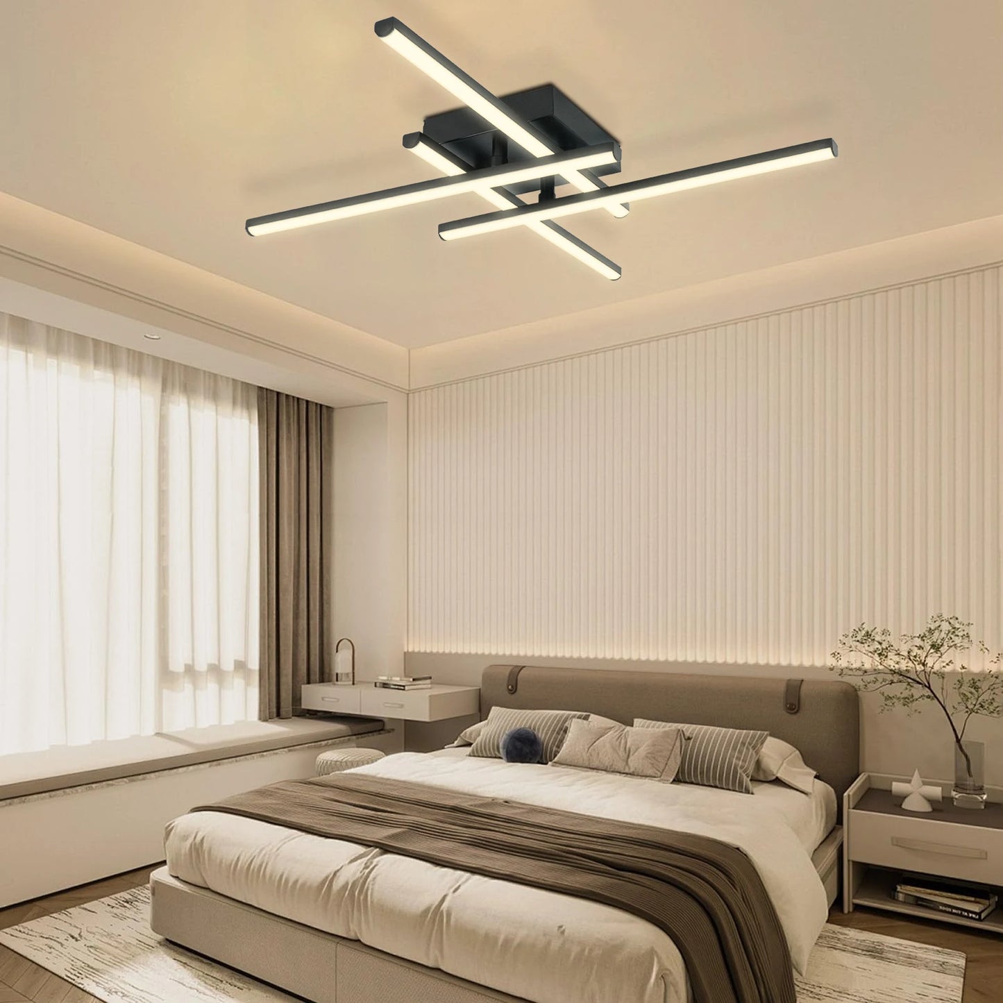 New Modern Led Ceiling Lights Black Ceiling Lamp for Living Room Bedroom Studyroom Led Lights for Room Ceiling Light Fixtures