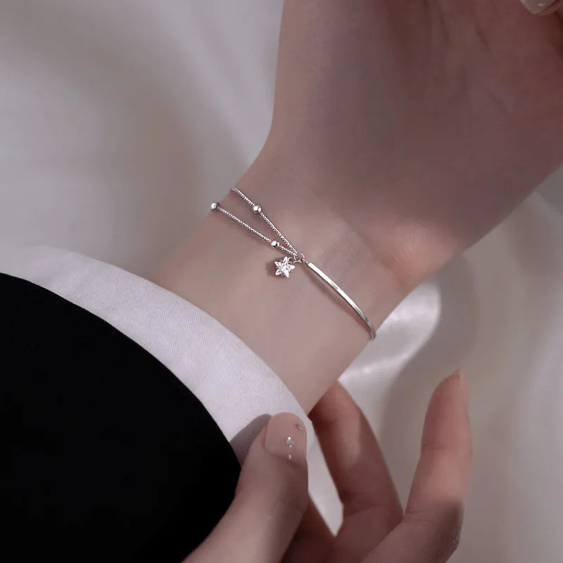 925 Sterling Silver Bracelet Woman Vintage Luxury Original Jewelry Accessories Fashion Designer Party Wedding Jewelry Gifts 2025