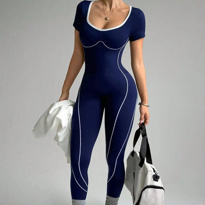 Trendy Bodysuit Sportswear Woman Gym Jumpsuits Sport Pants Seamless Woman Clothing Yoga Clothes Female Fitness Overalls Leggings