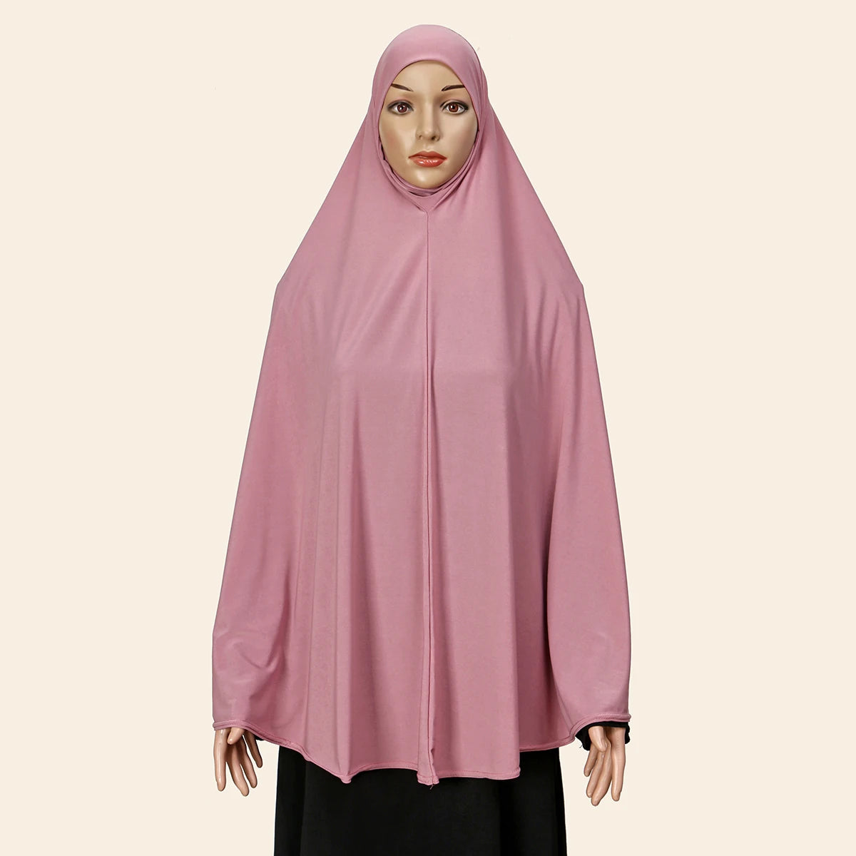 Muslim Abayas Full Cover Women Colthes Solid Color Inner Hijab Long Shawl Premium Cotton Hemp Hijab Ramadan Prayer Women Dress