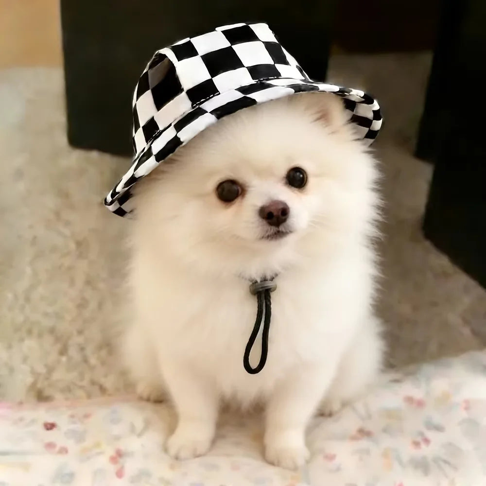 Pets Hat with Ear Holes Adjustable Baseball Cap for Medium Small Dogs Summer Fashion Cats Sun Cap Pet Outdoor Hat Pet Supplies