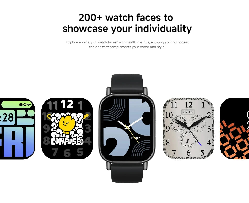 Xiaomi Redmi Watch 5 Lite Global Version 1.96'' AMOLED 18-Day Battery life Built-in GNSS Bluetooth® Call 150+ Modes Smart Watch