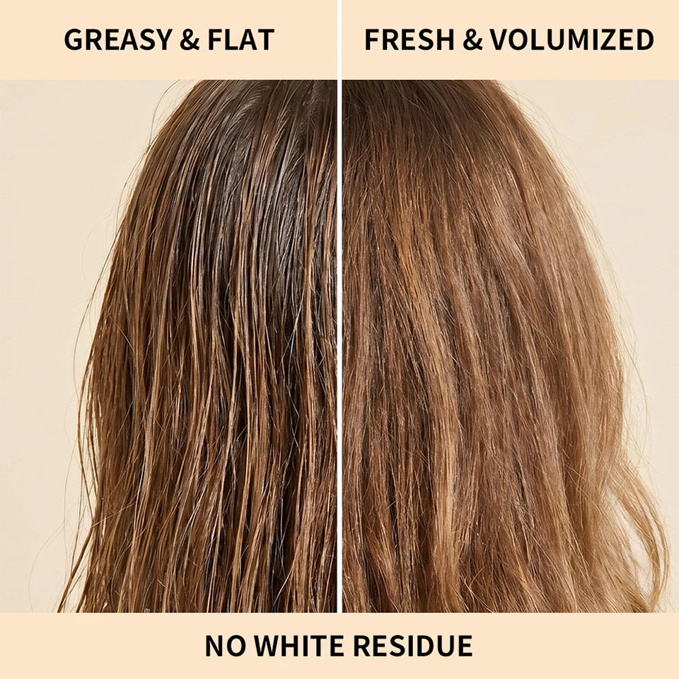 Dry Shampoo Powder Instant Oil Absorbing Refreshing Air-Feeling Grease Hair Styling Powder Travel Portable for Women Men