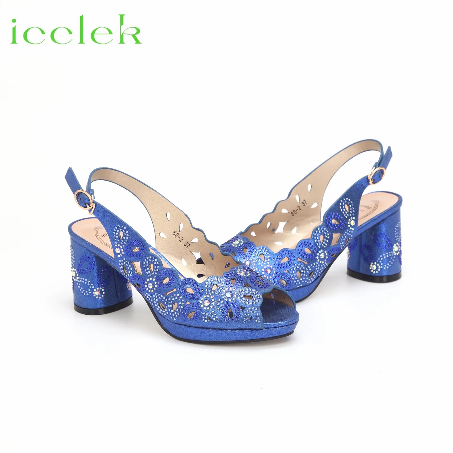 New Fashionable Coffee Color Peep Toe Ladies Shoes Matching Bag Set For Nigerian Women Wedding Party Pump