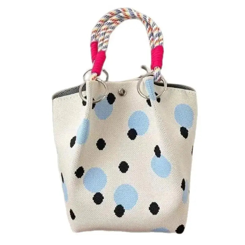 2026 New Versatile Cute Knitted Handbag With 3D Magnetic Snap Handbag Clutch Bag