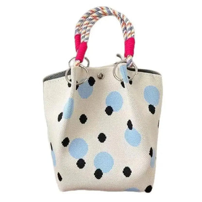 2026 New Versatile Cute Knitted Handbag With 3D Magnetic Snap Handbag Clutch Bag