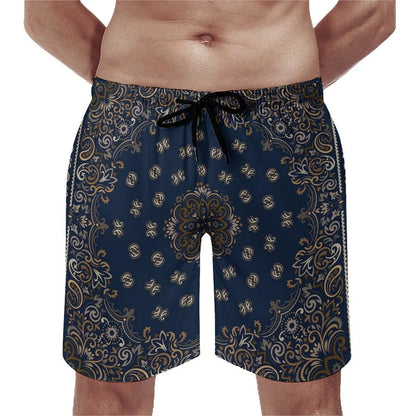 Customizable Bandana Beach Couple Swimsuits Men Casual Beach Pants Women Bikinis Brand New Design