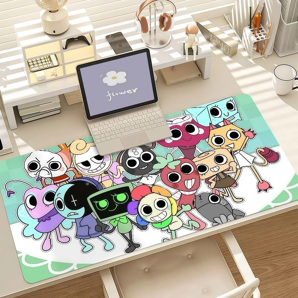 Game D-Dandys W-world Gourdy Mouse Pad Anti Slip Rubber Edge Locked Thickened Laptop Gaming Desk Mat
