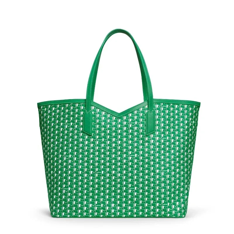 Luxury Brand Tote Bag Woman Classic Monogram Print Coated Canvas Handbag Large Capacity Shoulder Bag With Removable Zipped Pouch