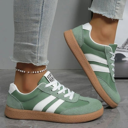 2026 New Designer Sneakers for Women Casual Patchwork Leather Sneakers Women Outdoor Casual Comfortable Ladies Shoe