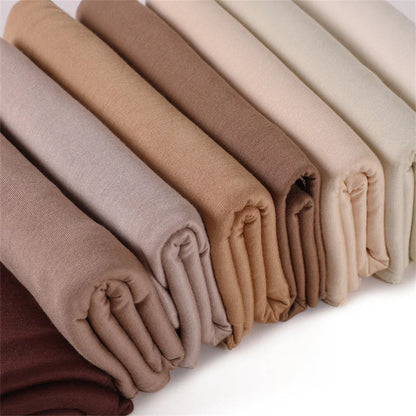 80*180cm Big Size Modal Rayon Cotton Jersey Hijab Scarf Ramadan Long Muslim Shawl Plain Soft Turban Wraps Women Headband