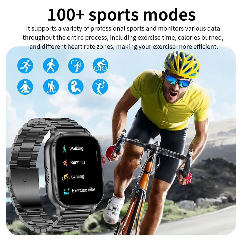 2026 New Bip 6 Smartwatch men Sports IP68 Waterproof Built-in 24H Heart Rate BT Call Ladies Fashion Smartwatch For Android IOS
