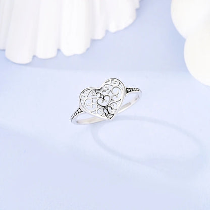 Original 925 Sterling Silver Ring Sun Star Moon Love Bowknot Sunflower Ring For Women Wedding Anniversary Ring Jewelry Gift