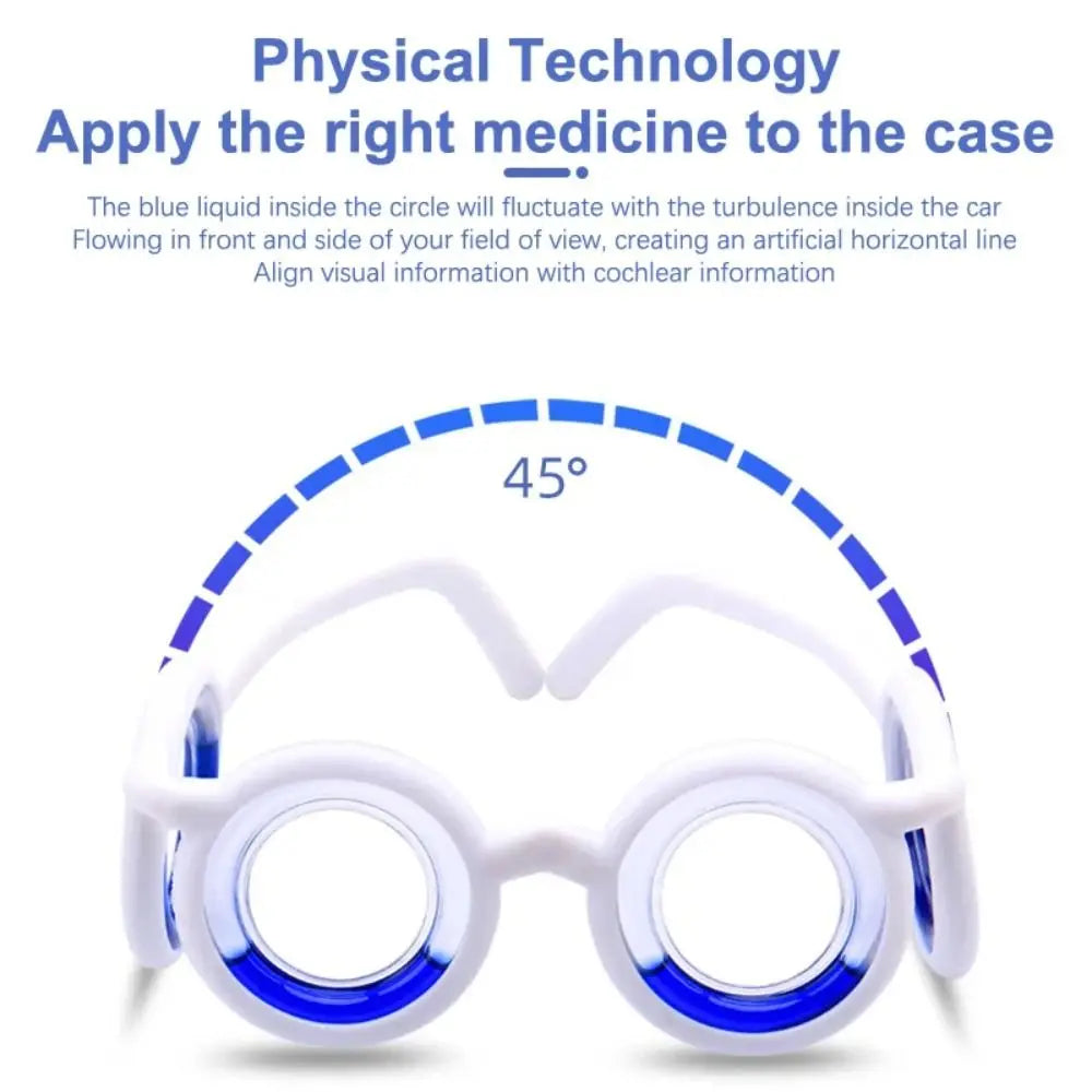 Anti Motion Sickness Anti-Nausea Smart Glasses Anti-Dizziness Eyewear Natural Nausea Relief Glasses for Kids Adults Carsickness