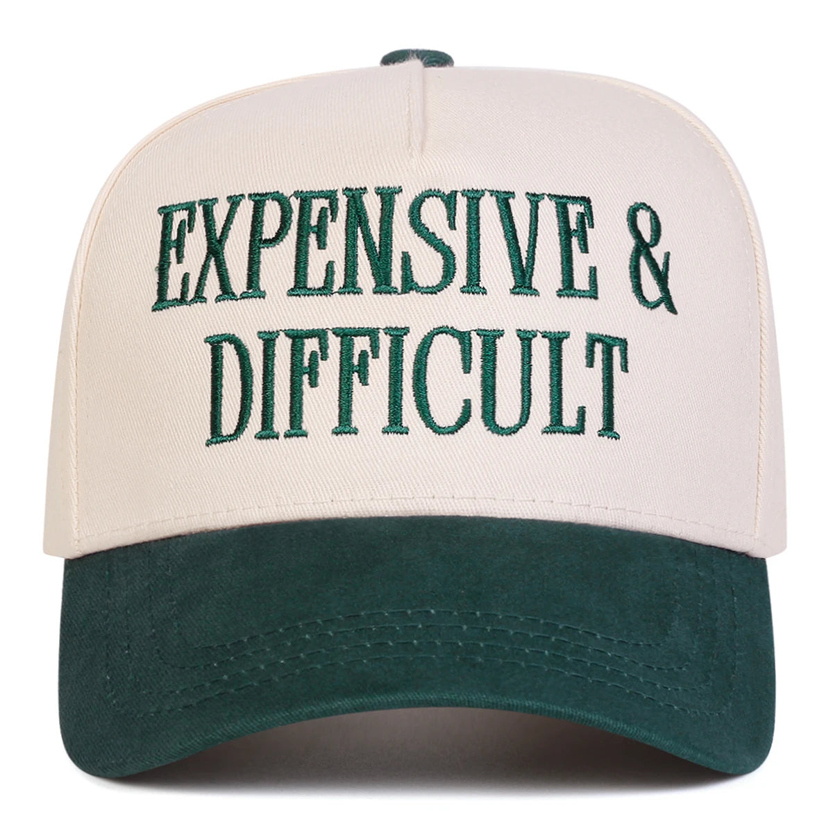 Unisex EXPENSIVE DIFFICULT Letter Embroidery Baseball Caps Spring Autumn Outdoor Adjustable Casual Hats Sunscreen Hat Sports Cap