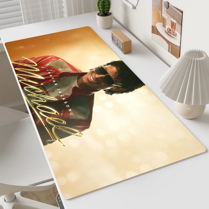 Mouse Pad MousePad Non-slip Music Jackson Lockedge Office Singer Student Gaming Thickened Large Writing M-Michael Pad Cushion