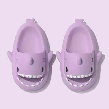 Men Shark Slippers Summer Women Slides Home Bathroom Flip Flops Couples Soft Anti-Skid Shoes Adults Outdoor Cute Beach Sandals