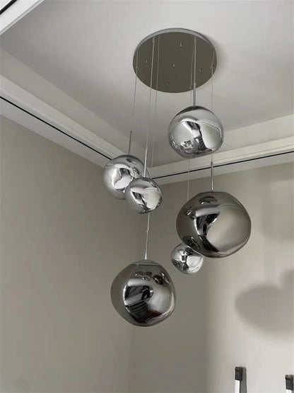 Nordic LED Lava Ceiling Pendant Lamp Glass Pendant Lights Modern Lighting Living Room Indoor Decor Home Fixtures Kitchen Hanging