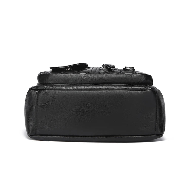 Women's Crossbody Bag, Synthetic Leather Shoulder Bag with Adjustable Shoulder Straps, Lightweight Multi Pocket Bag with Zipper