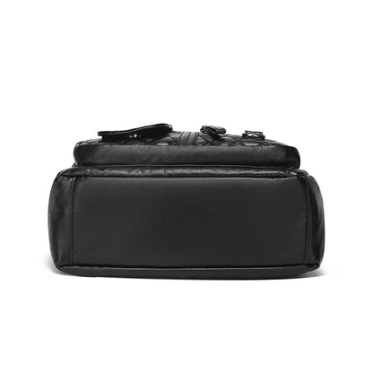 Women's Crossbody Bag, Synthetic Leather Shoulder Bag with Adjustable Shoulder Straps, Lightweight Multi Pocket Bag with Zipper