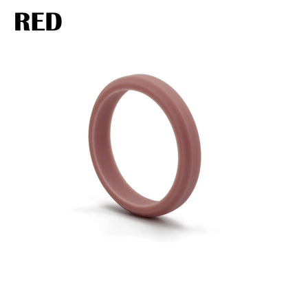1pc Sports Hypotenuse Silicone Ring 7 Color for Women Wedding Rubber Bands Hypoallergenic Flexible Finger Rings
