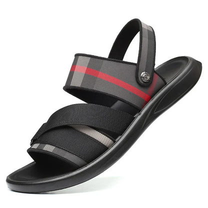 Sandals Men 2025 Trend Summer Outdoor Leisure Non-slip Beach Luxury Brand Sandal High Quality Soft Sole Dual-purpose Sandals Men