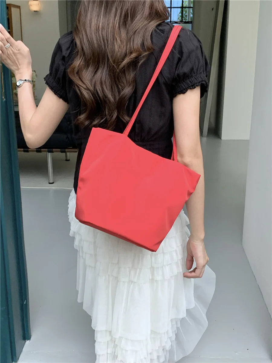 Casual Nylon Bucket Bags for Women Shoulder Bag Fashion Soft Women Bag NEW Tote Purses and Handbags Female Shopper Commuter Bags