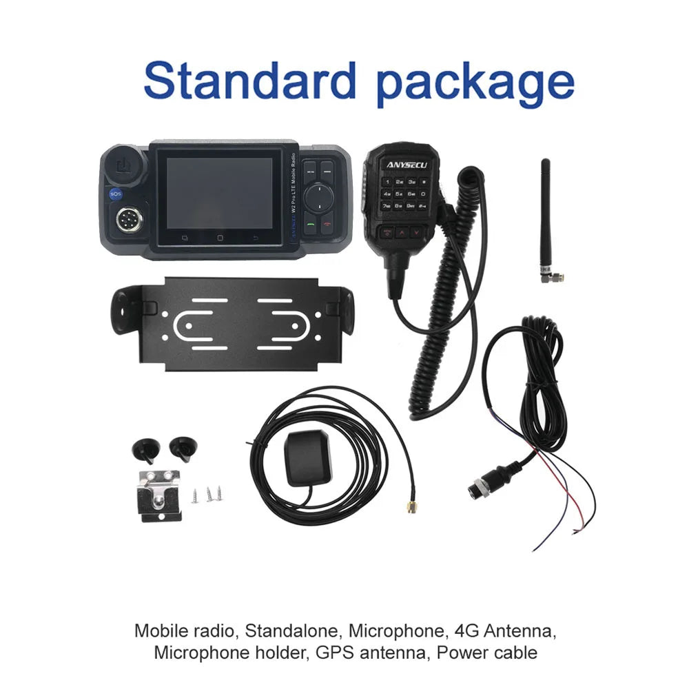 New ANYSECU Zello 4G-W2Pro Unlocked 4G Network Radio Android 11 WIFI POC Radio Works with Real-PTT GroupTalk with Charger Set