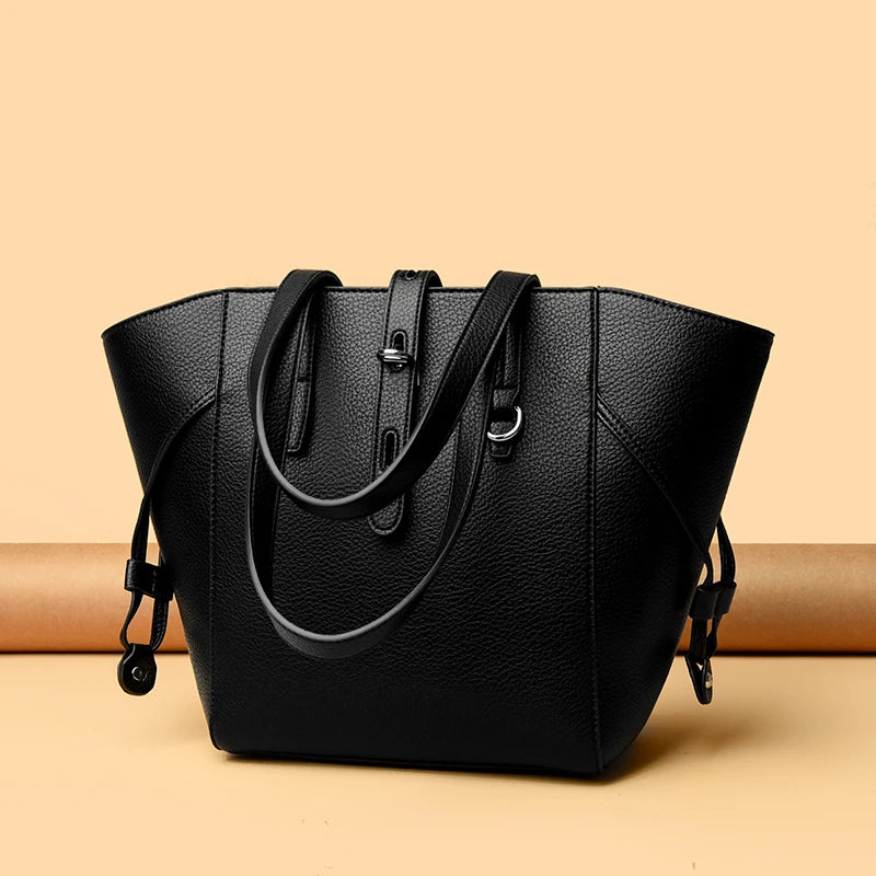 Luxury Brand PU Leather Shoulder Bags Women Fashion Large Capacity Handbag Elegant Crossbody Purse For Ladies Casual Office Tote