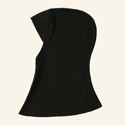Modal instant Hijabs Cap Muslim With Zipper Soft Inner Cap Fashion With Neck Collar Headscarf Hat Women Islam Ramadan Turban Cap