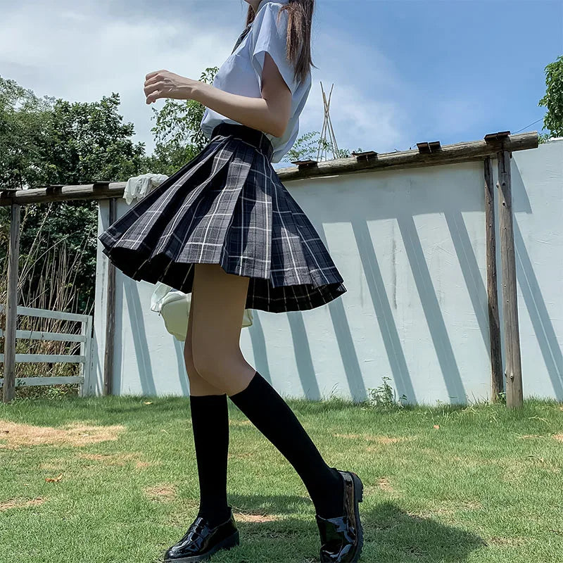 Japanese Bow Tie Skirt Set Student Pleated Skirt Jk Uniform Korean School Sexy Girl Preppy Style Seifuku Japanese School Uniform